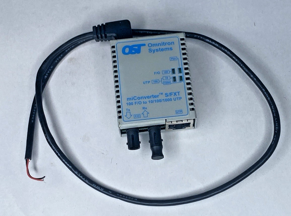OMNITRON SYSTEMS OST 1639-0-6W MICONVERTER S/FXT RJ-45 to 100/1000 Fiber SFP