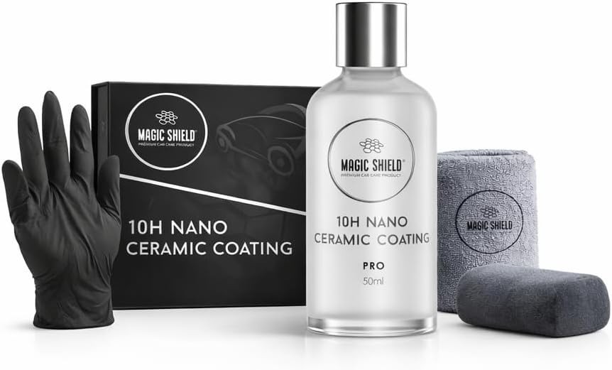Magic Shield PRO 10H SiO2 Ceramic Coating for Cars, 50 mL | Self-healing fini...