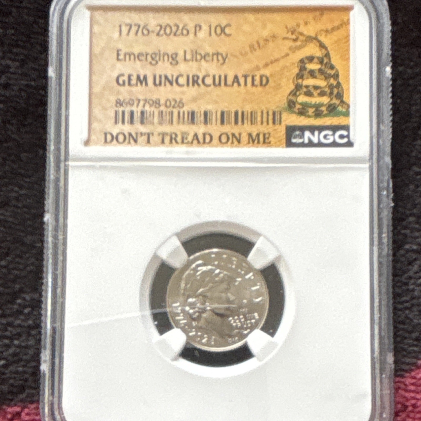 2026 P Emerging Liberty Dime NGC Gem Uncirculated 8697798-026