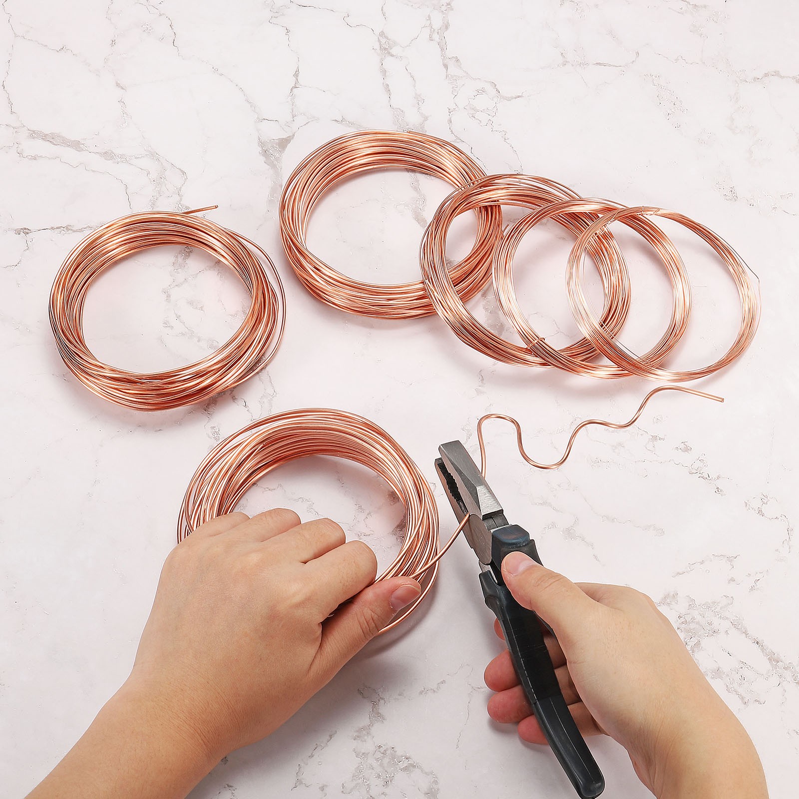 32.8Ft Solid Bare Copper Wire 25 Gauge 99.9% Pure Copper Wire Soft Beading Wire