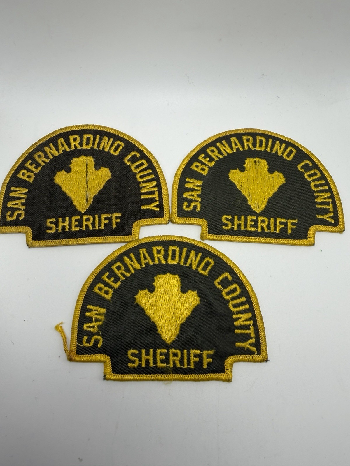 San Bernardino County California Sheriff Patch Lot Of Three
