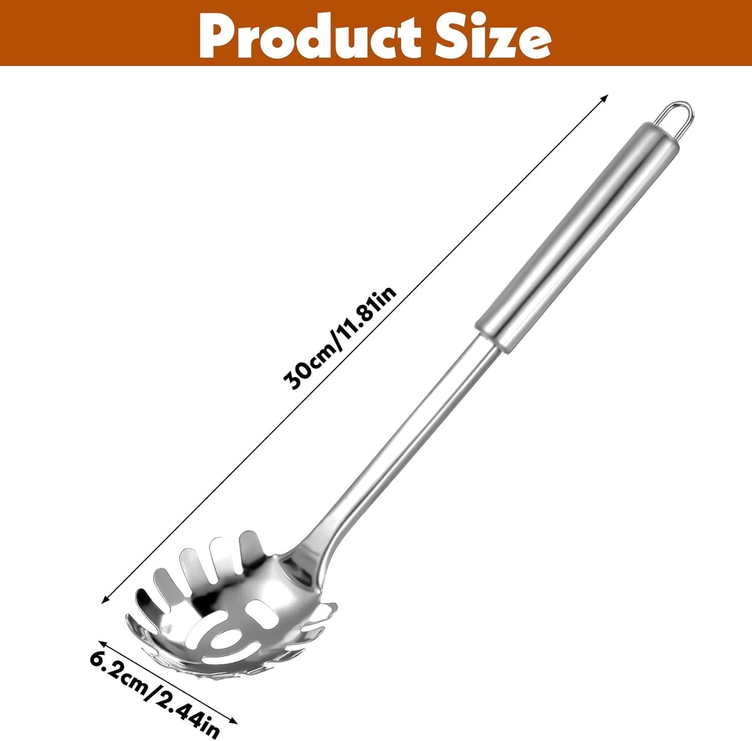 Pasta Spoon Stainless Steel Spaghetti Server Kitchen Tool