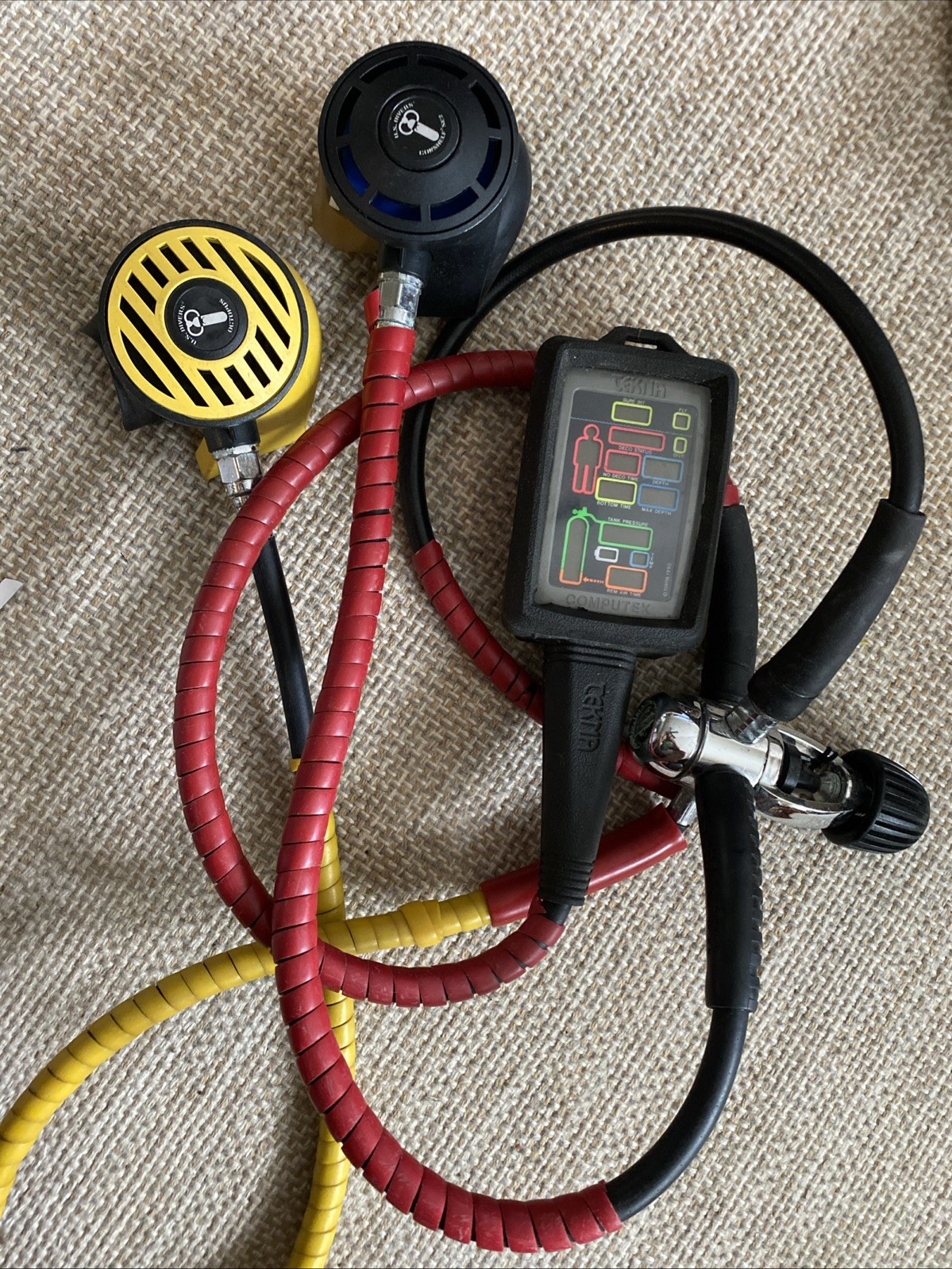 US Divers Conshelf Se2 + Octopus+ Tekna Computek Gauge UNTESTED