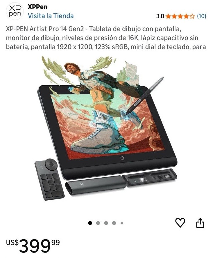 XP-Pen Artist Pro 14 Gen 2 NEW 🔥 Display Tablet + 16K Pen – Wacom Alternative