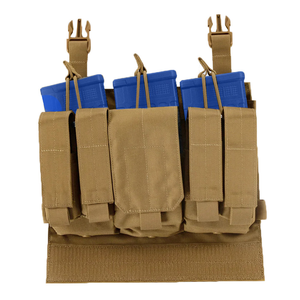 VAS Recon Mag Panel Plate Carrier System Recon 7.62 Kangaroo Mag Pouch-Coyote