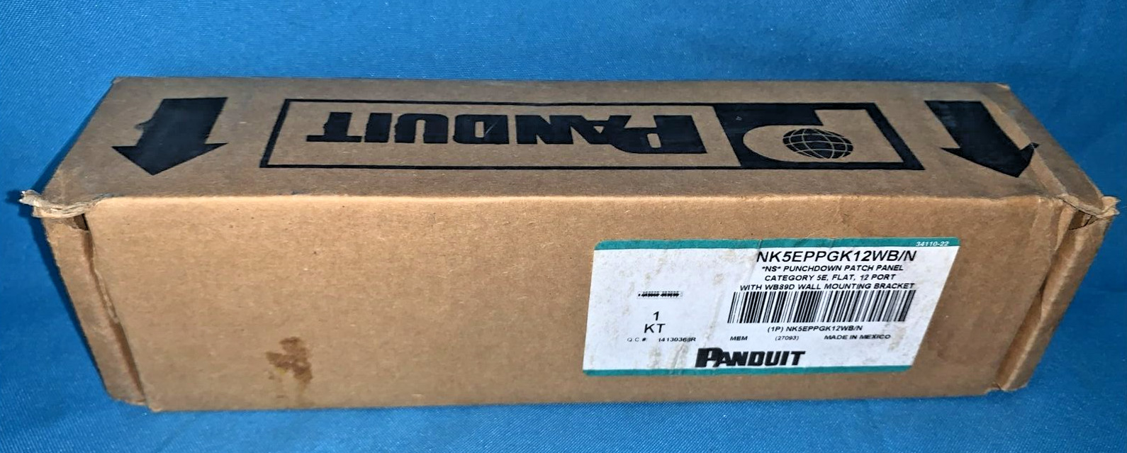 Panduit Cast5e 12 Port patch panel NK5EPPGK12WB/N