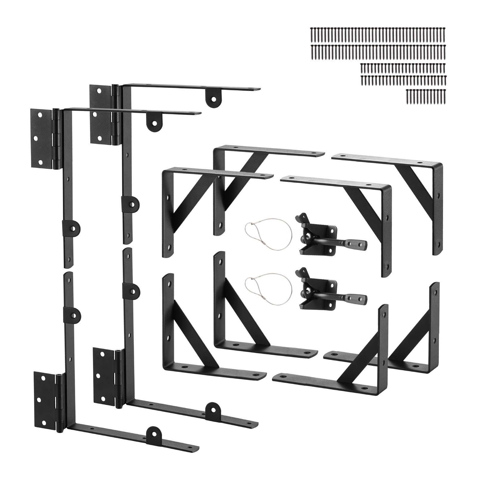 VEVOR Gate Corner Brace Bracket 2Sets Anti Sag Gate Frame Hardware Kit Iron