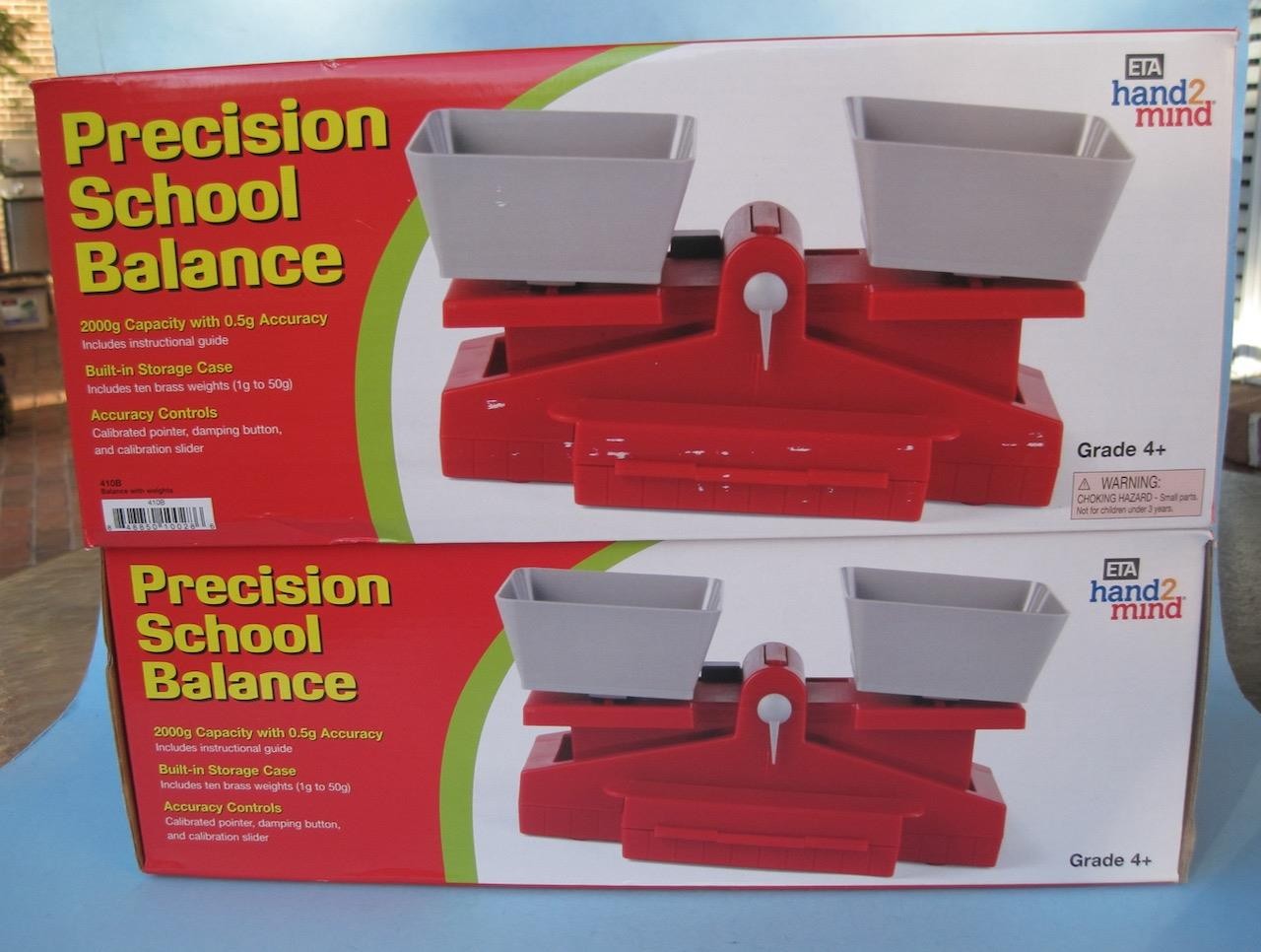 2   School Balance with Bucket Weights   Hand2mind PrecisionT ETA 410B New Box