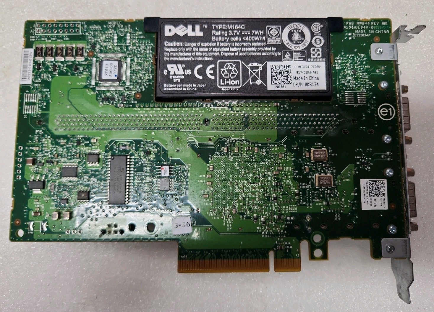 Dell PERC6/e 256MB Cache Dual SAS RAID Controller w Battery - PN 0F989F