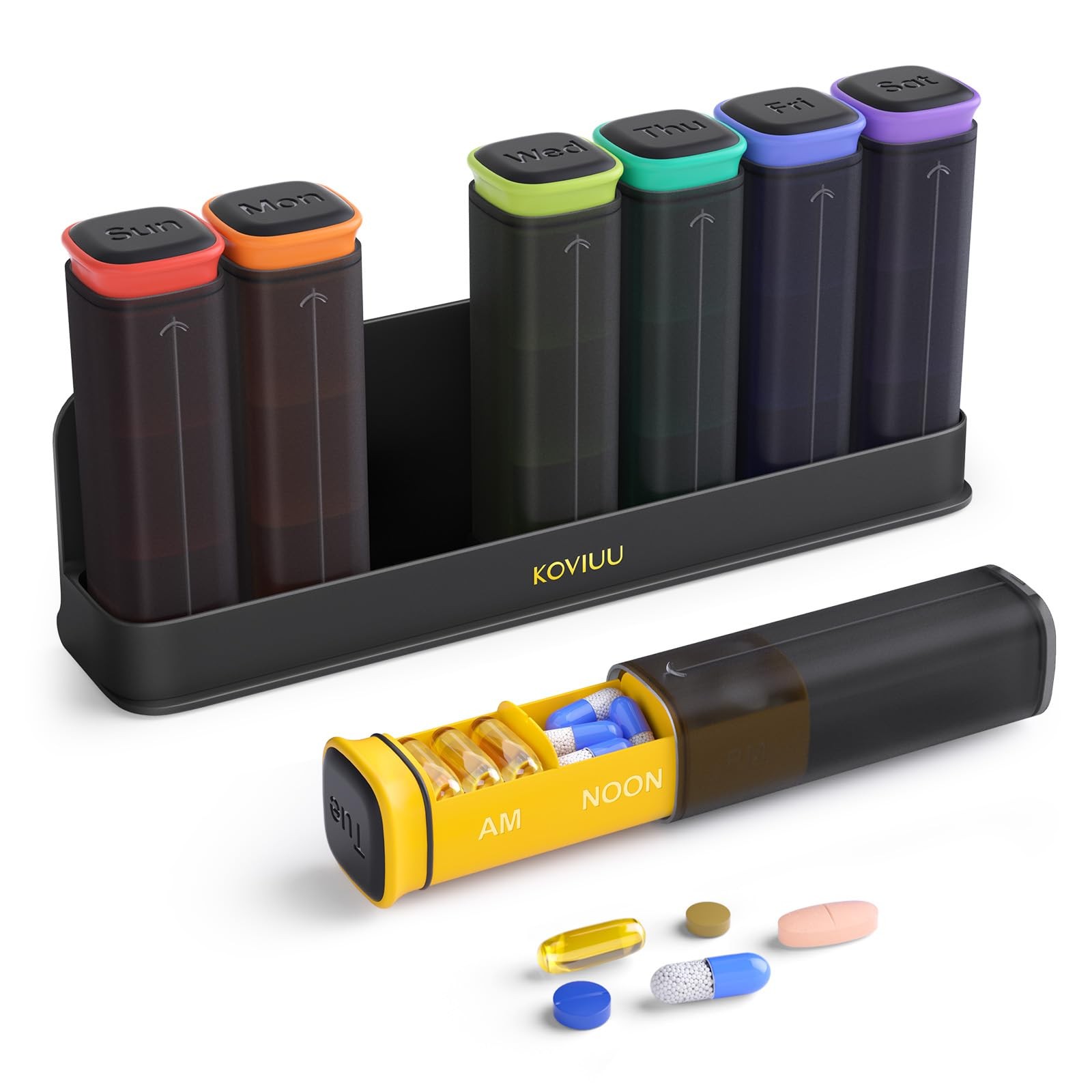 Weekly Pill Organizer 3X a Day, Detachable Pill Box 7 Day, Large 3 Times Dail...