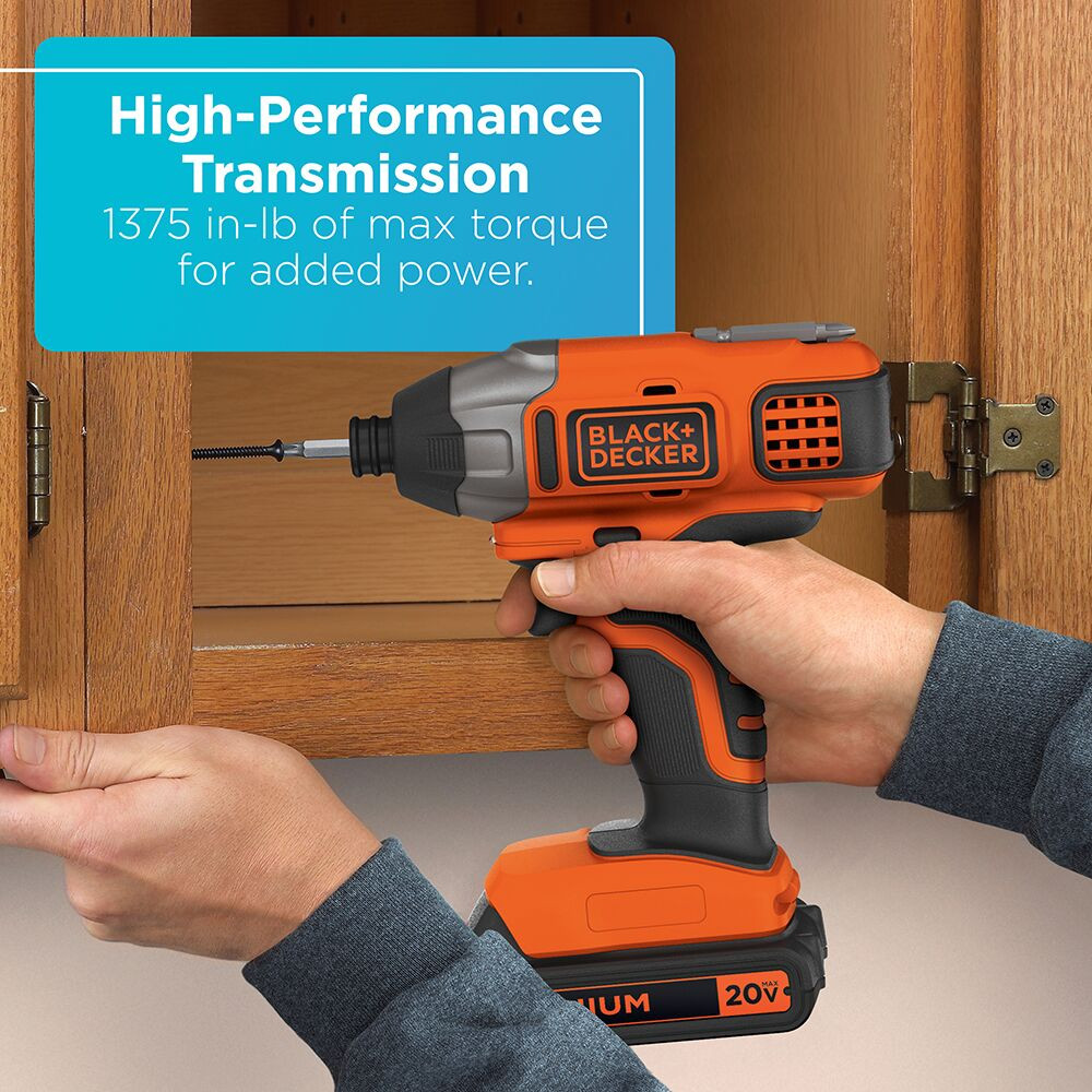 BLACK+DECKER 20V MAX* Cordless Drill and Impact Driver - BD2KITCDDI