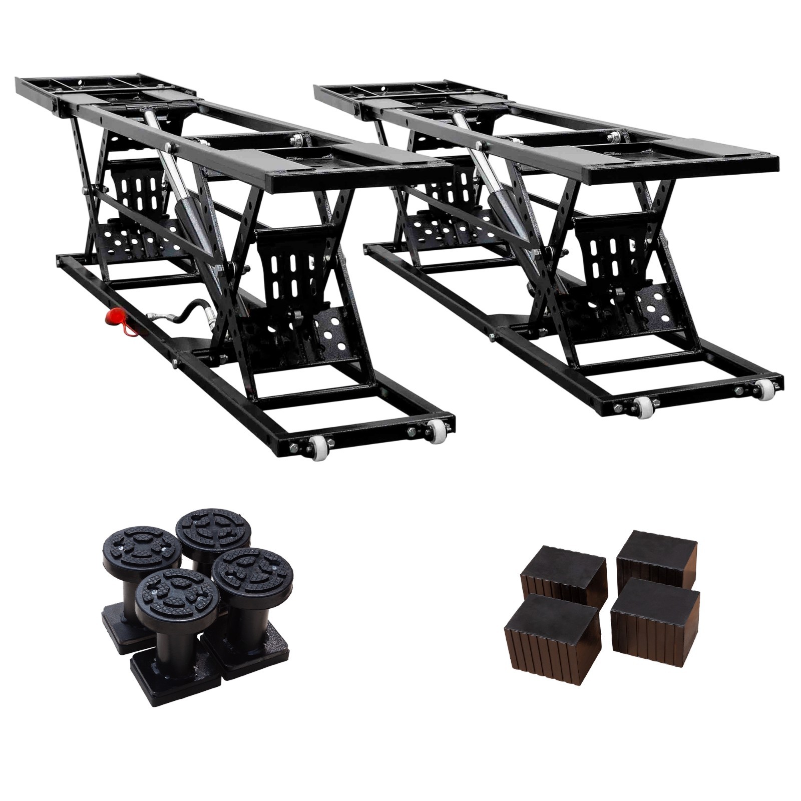 7000lbs Portable Car Lift Folding Design w/Safety Lock for Car SUV Truck Repair