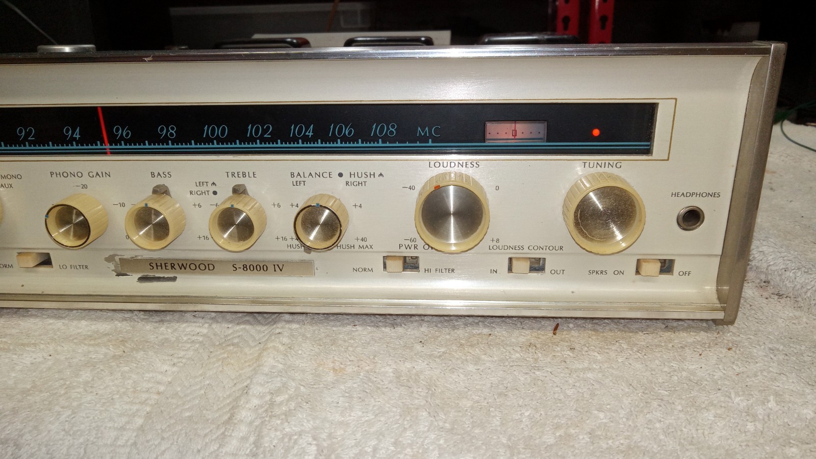 Sherwood S-8000 IV Stereo Tube Amplifier FM Tuner Works Sounds Nice