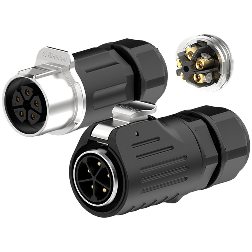 Zinc Alloy Aviation Connector IP68 Rated Waterproof Dustproof Mating Pair