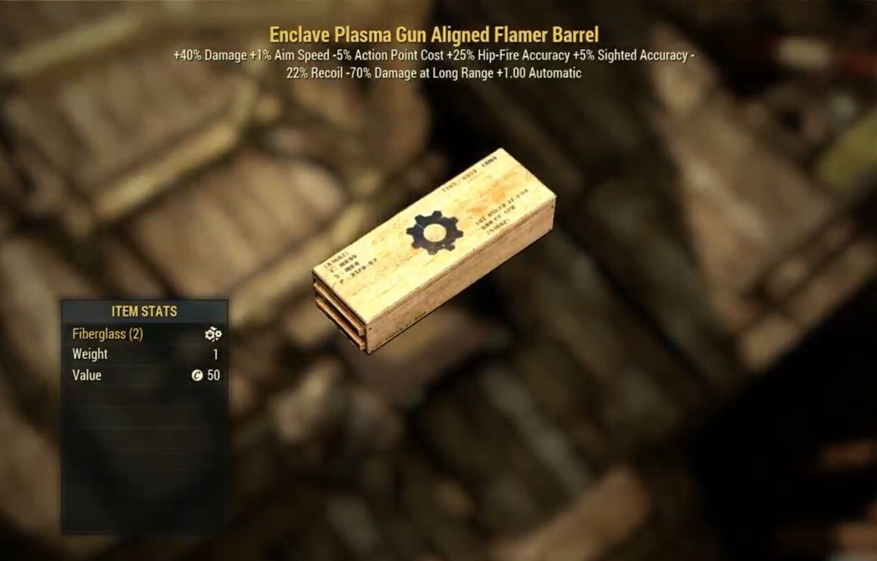 (Xbox/PC) Enclave Plasma Gun Aligned Flamer Barrel Box Mod