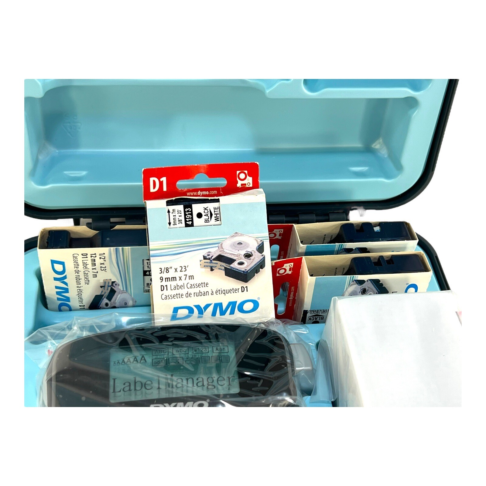 DYMO Label Maker Label Manager 210D Printer Case Bundle