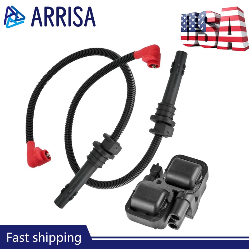 Ignition Coil with Spark Plug Wires for Polaris Ranger 1000 XP 2017-2018