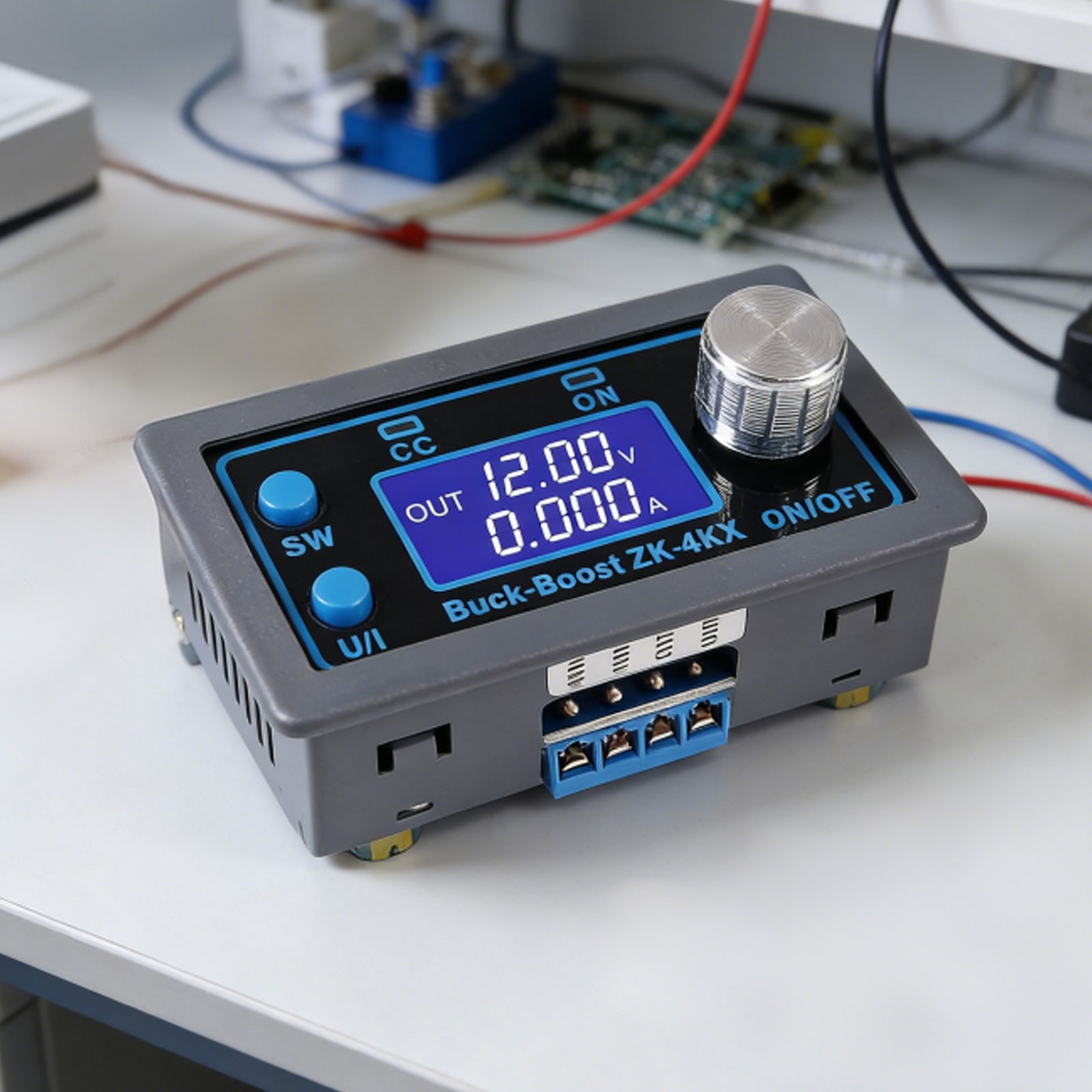 DC Adjustable Step-Up Down Buck Boost Power Supply Voltage Regulator LCD Module