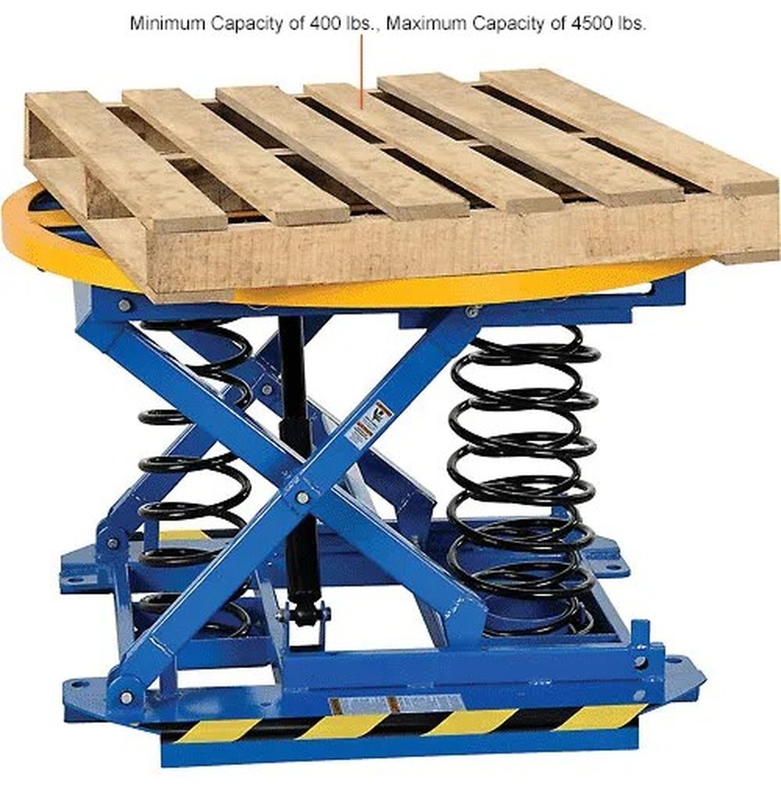 Global Industrial? Spring-Actuated Pallet Carousel Skid Positioner