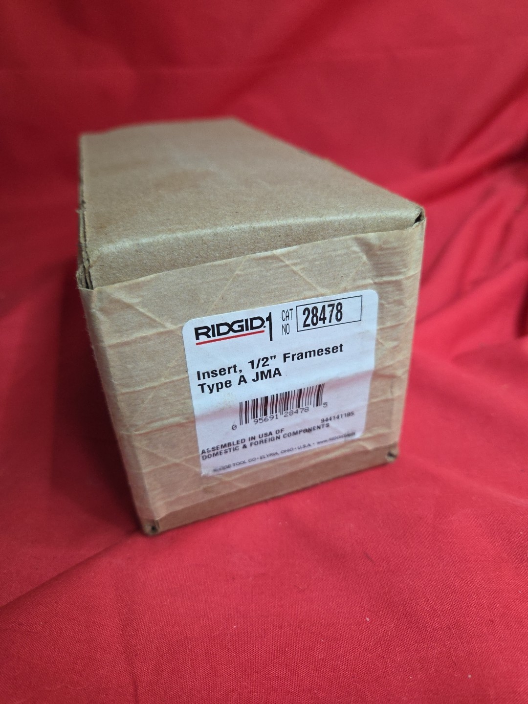 RIDGID HCG TYPE A JMA 1/2" FRAMESET INSERT NO. 28478 NEW SEE PHOTO DESCRIPTION