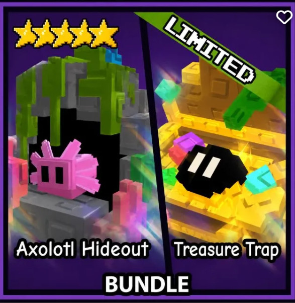 Axolotl Hideout + Treasure Trap - Garden Tower Defense