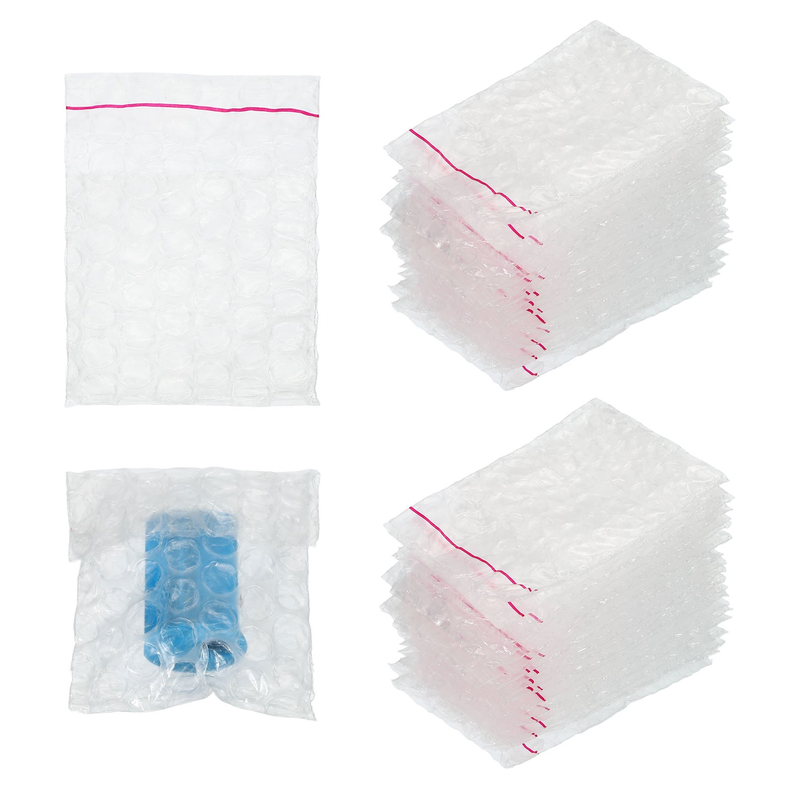Clear Self Sealing Bubble Bags, (2.4x2.4 Inch) (200 Pcs), Bubble Pouches