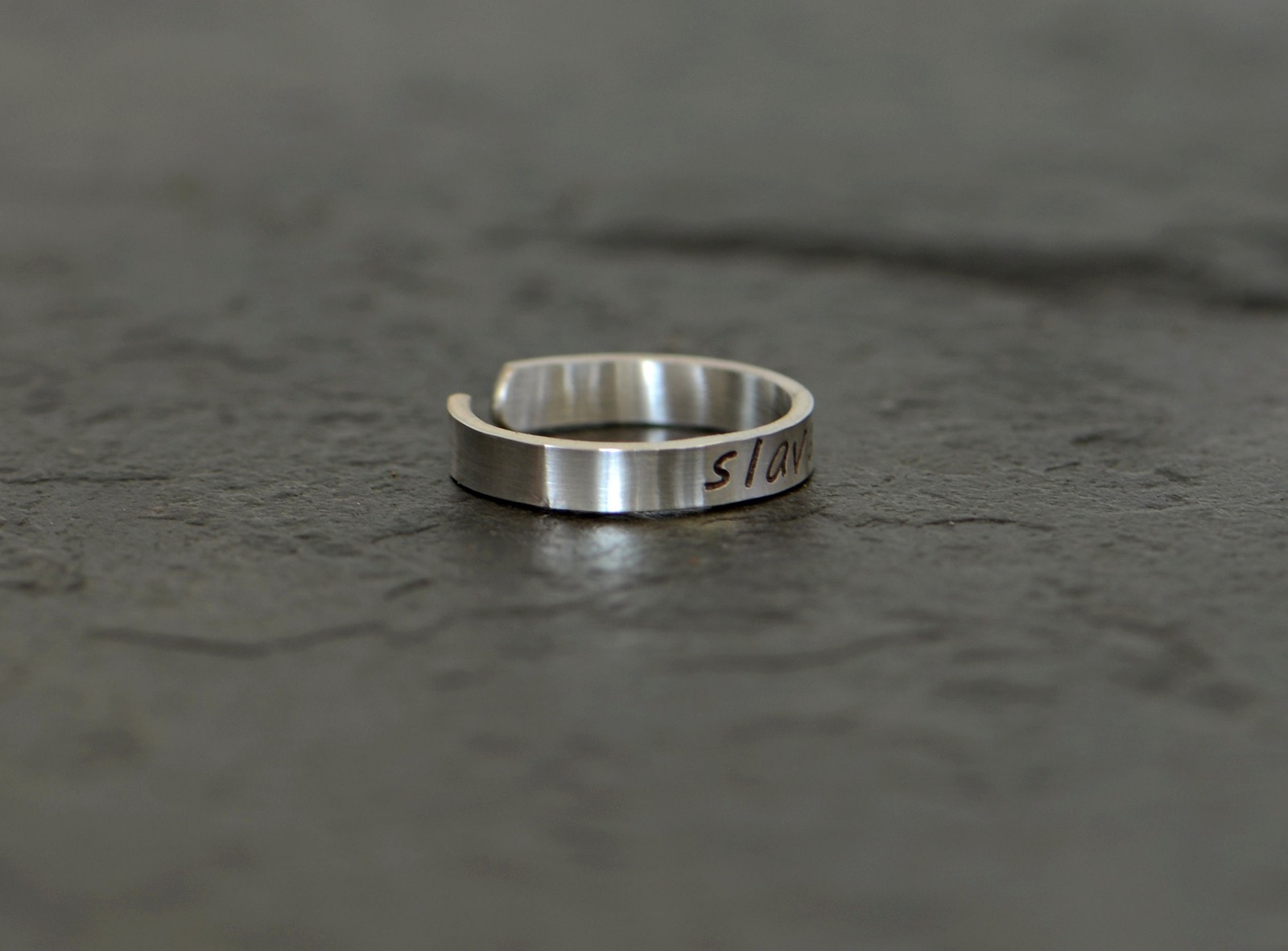 dainty sterling silver toe ring for the discrete slave - dom - sub