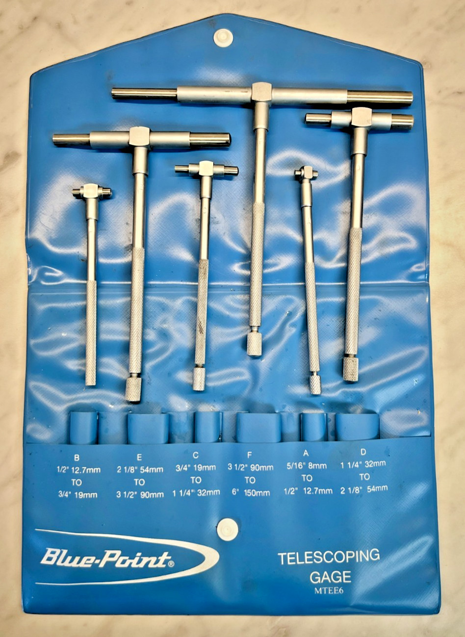 OEM Blue-Point telescoping gauges 5/16" - 6" / 8mm - 150mm MTEE6