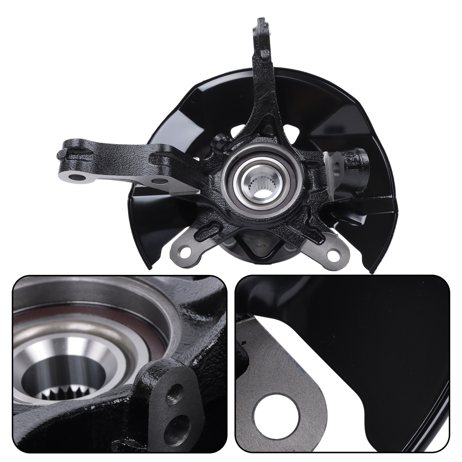 New Front Right Side Steering Knuckle & Hub Bearing Assy For Honda Civic 13-15