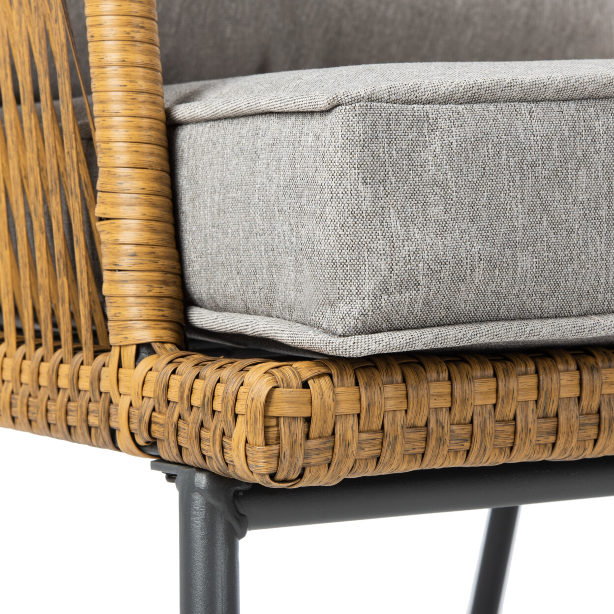 SAFAVIEH Jensen 3-Piece Lounge Set | Natural / Grey |