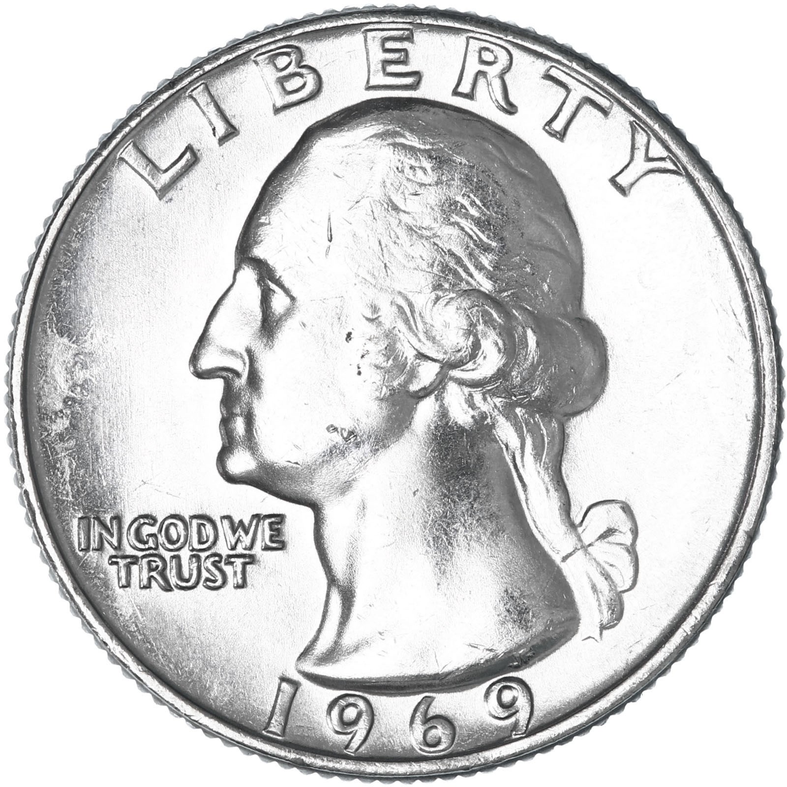 1969 (P) Washington Quarter BU US Coin