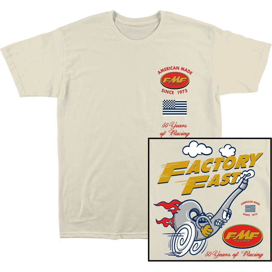 FMF Factory Faster T-Shirt - Natural, Medium HO25118901-NAT-M