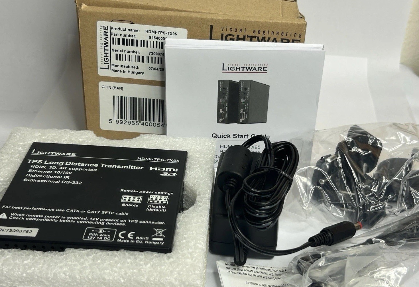 📡 LIGHTWARE HDMI-TPS-TX95 TPS Long Distance Transmitter NEW