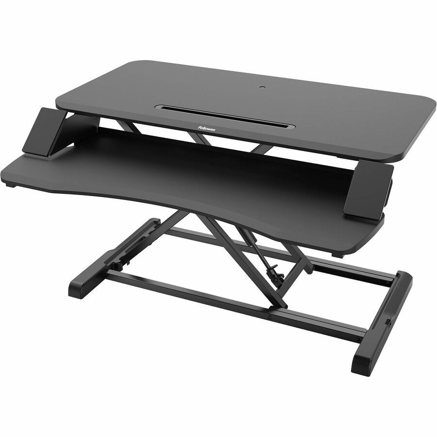 Fellowes Corsivo Sit-stand Workstation, 4.5H x 31.5W x 24.13D - Black