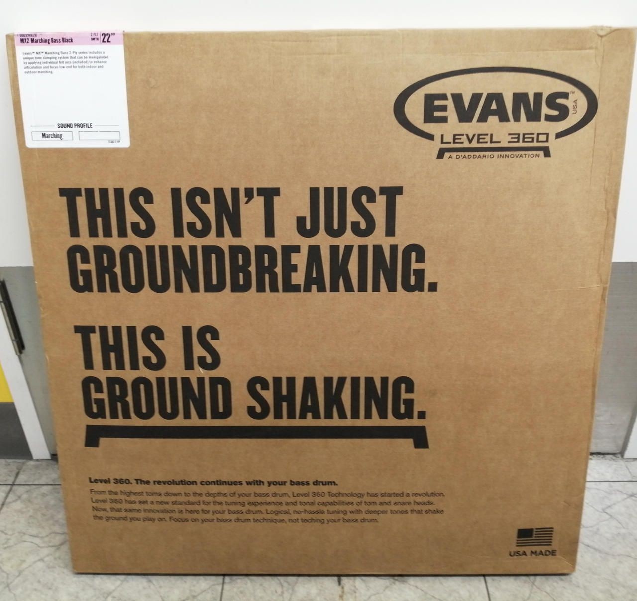 EVANS Drum Head BD20MX2B Used