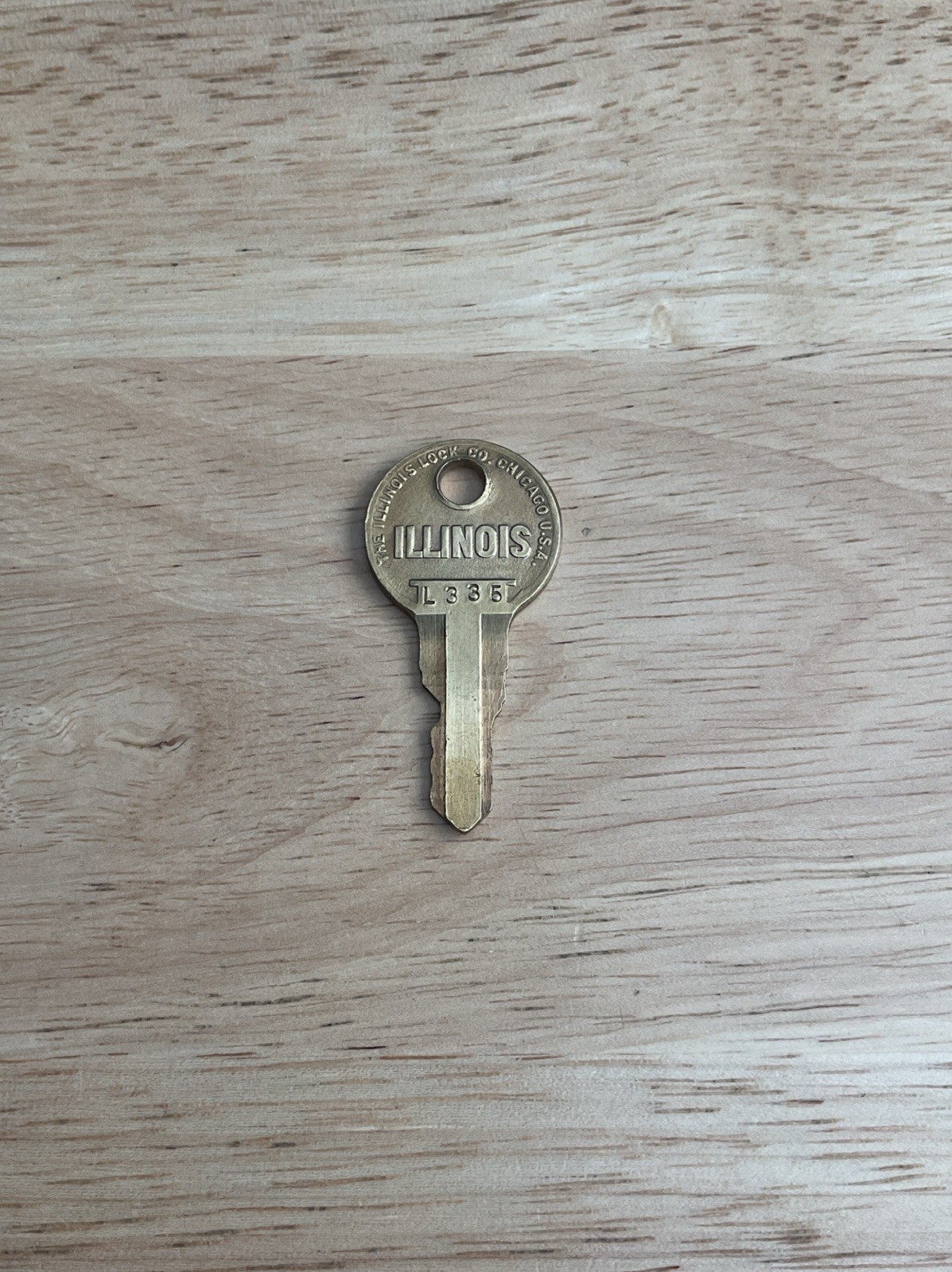 Illinois Lock Key # L 335