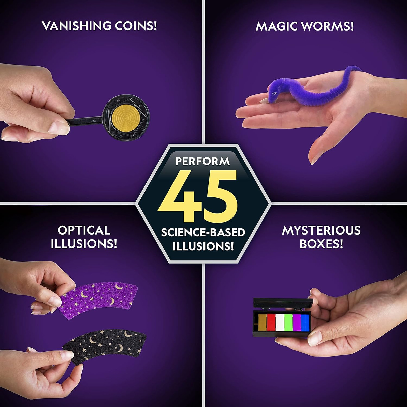 Kids Magic Set with Stage Props and Card Deck for Beginners and Advanced