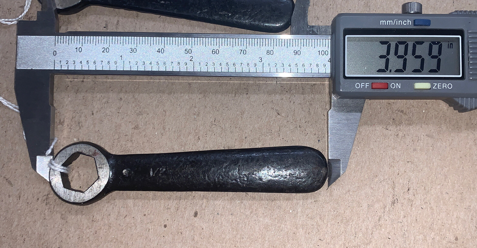1/2” Vintage Lathe Tool Post Wrench Tool Holder Hand Tool #801