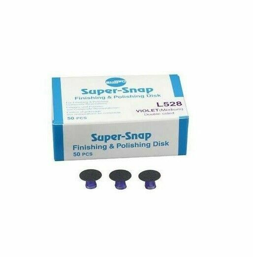 SHOFU Super-Snap Finishing (Medium) Dark Violet disc, 50/pk. Double Sided