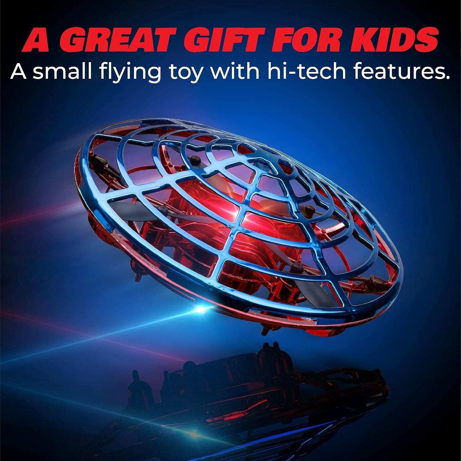 Obstacle Avoidance Flying Orb Drone - Unique Webbed Design for Safe Indoor Play