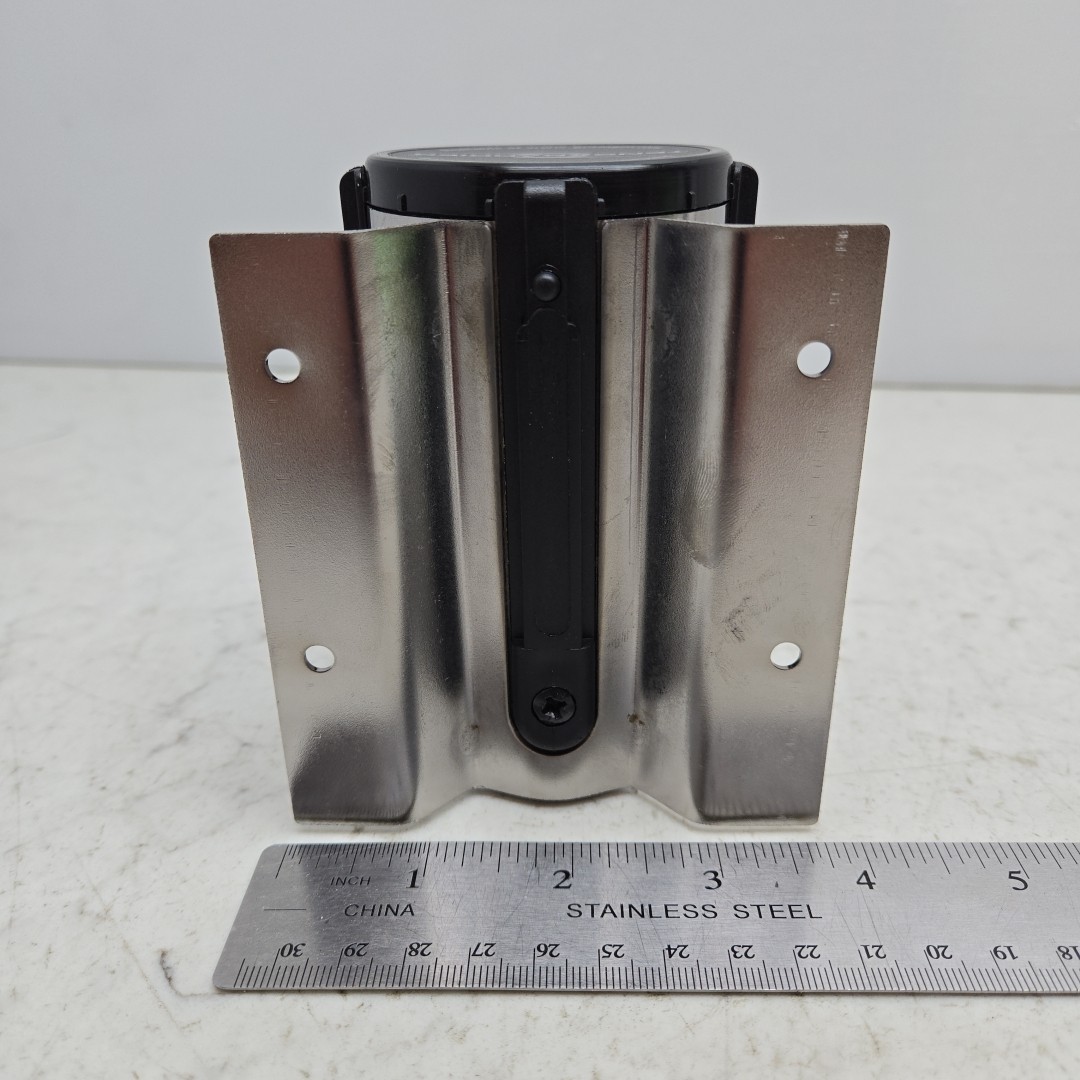 Tensabarrier Retractable Belt Barrier Caution Do Not Enter 7-1/2ft Plshd Chrome