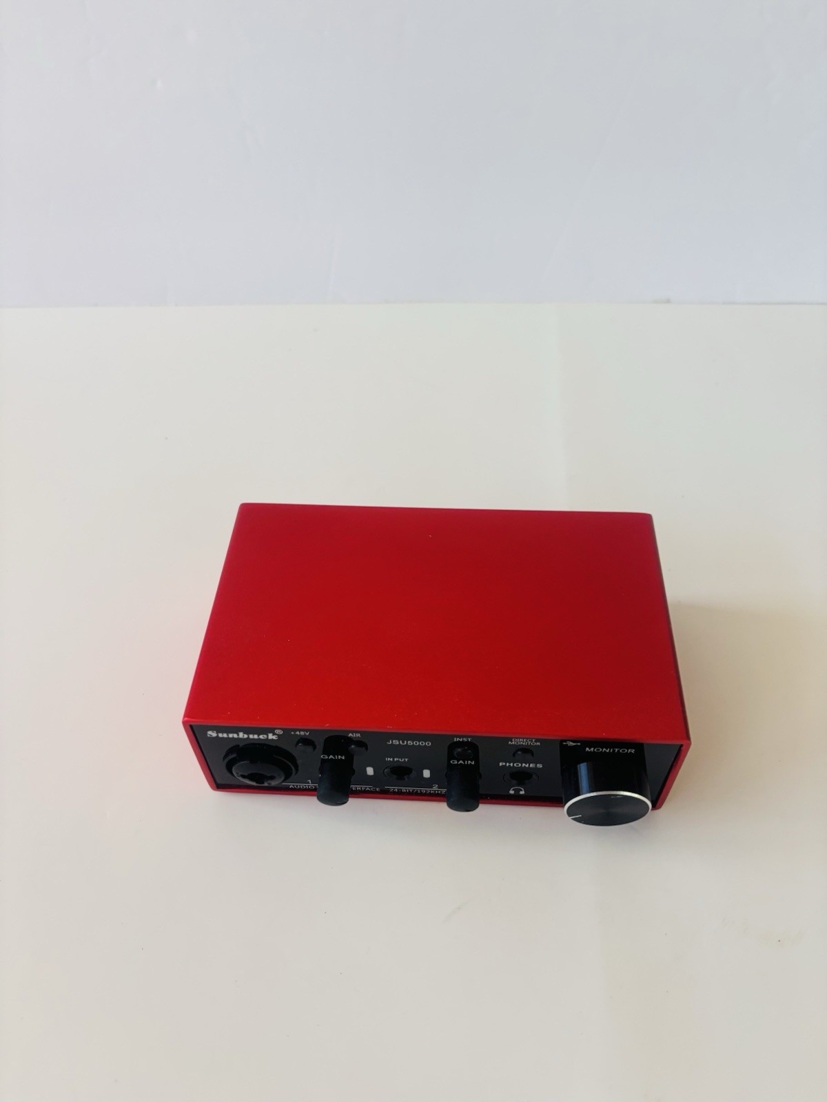 Sunbuck JSU5000 USB Audio Interface 24-Bit/192kHz Desktop Phantom Power