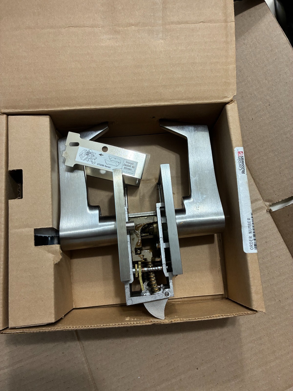 Corbin Russwin UT5257 ESE Lever Lock 626 RIGHT HAND REVERSE LEVER
