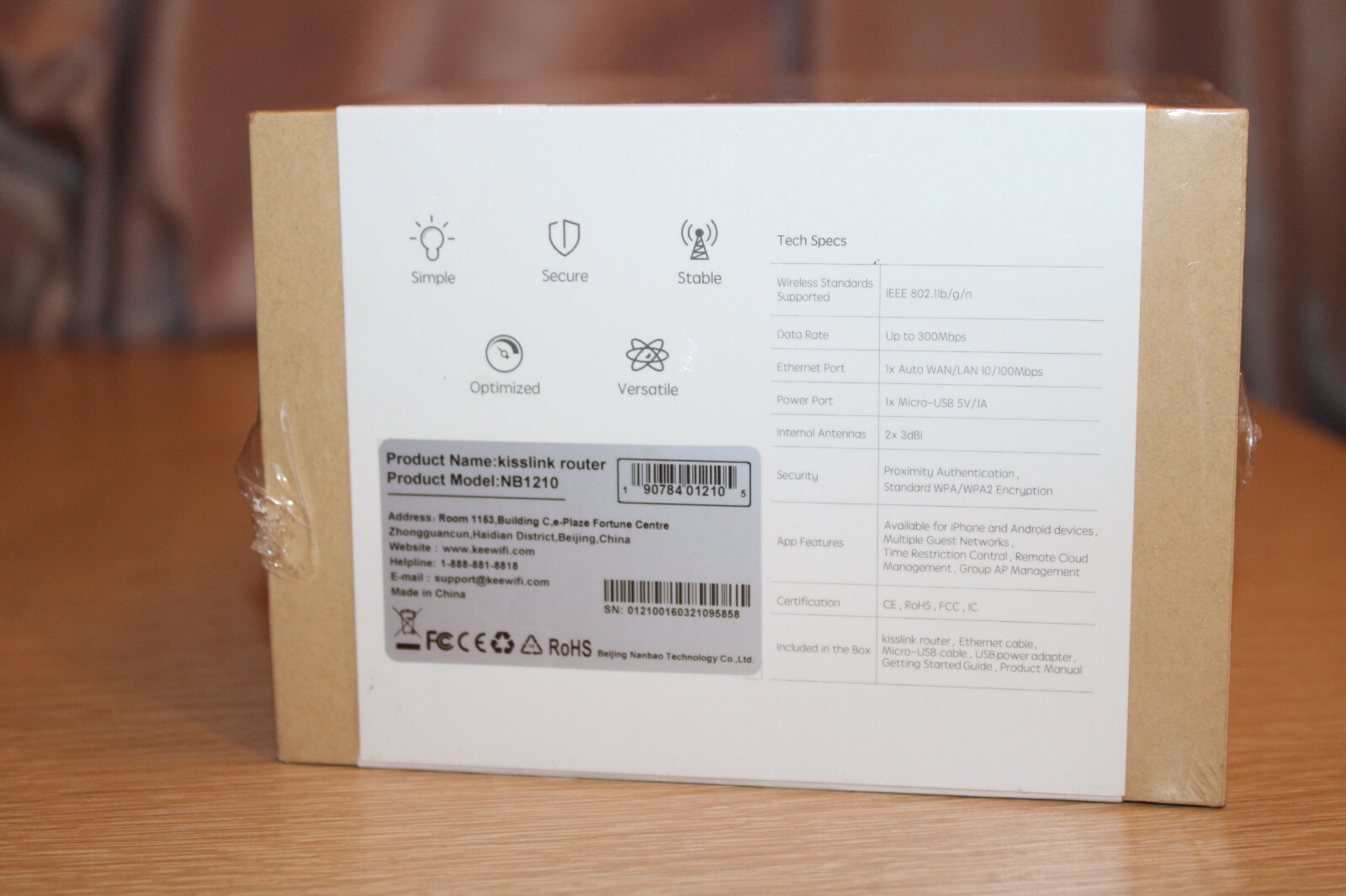 Keewifi kisslink Wireless Smart Wifi Router/Range Extender/Secue Repeater NB1210