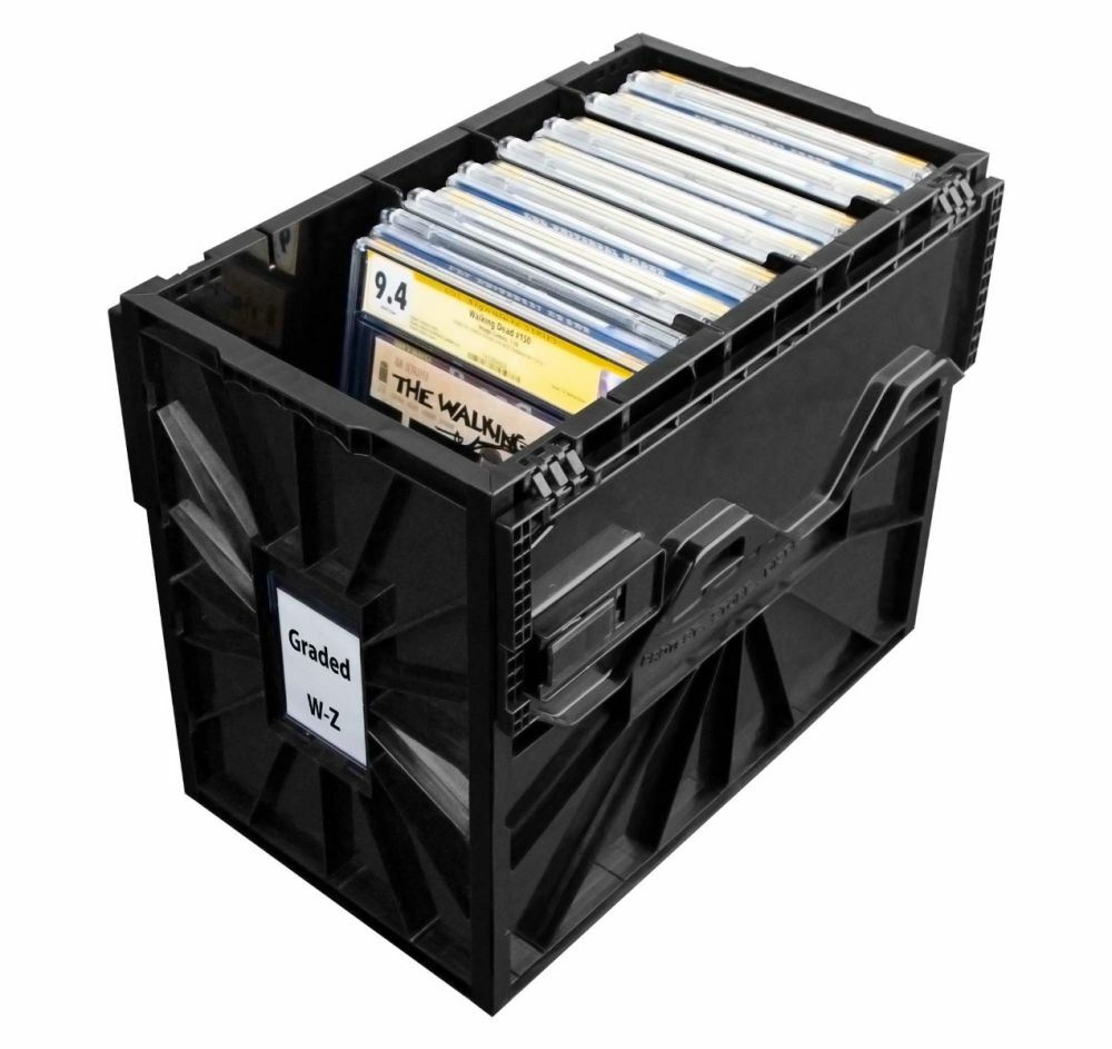 BCW Comic Book Black Extra Partitions For Graded Bins Plastic Storage 2 Packs