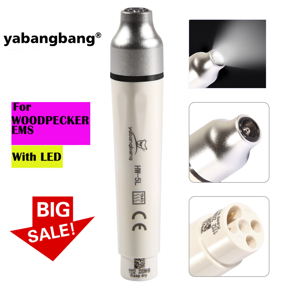 Dental LED Ultrasonic Piezo Scaler Handpiece 135℃ For EMS Woodpecker USA