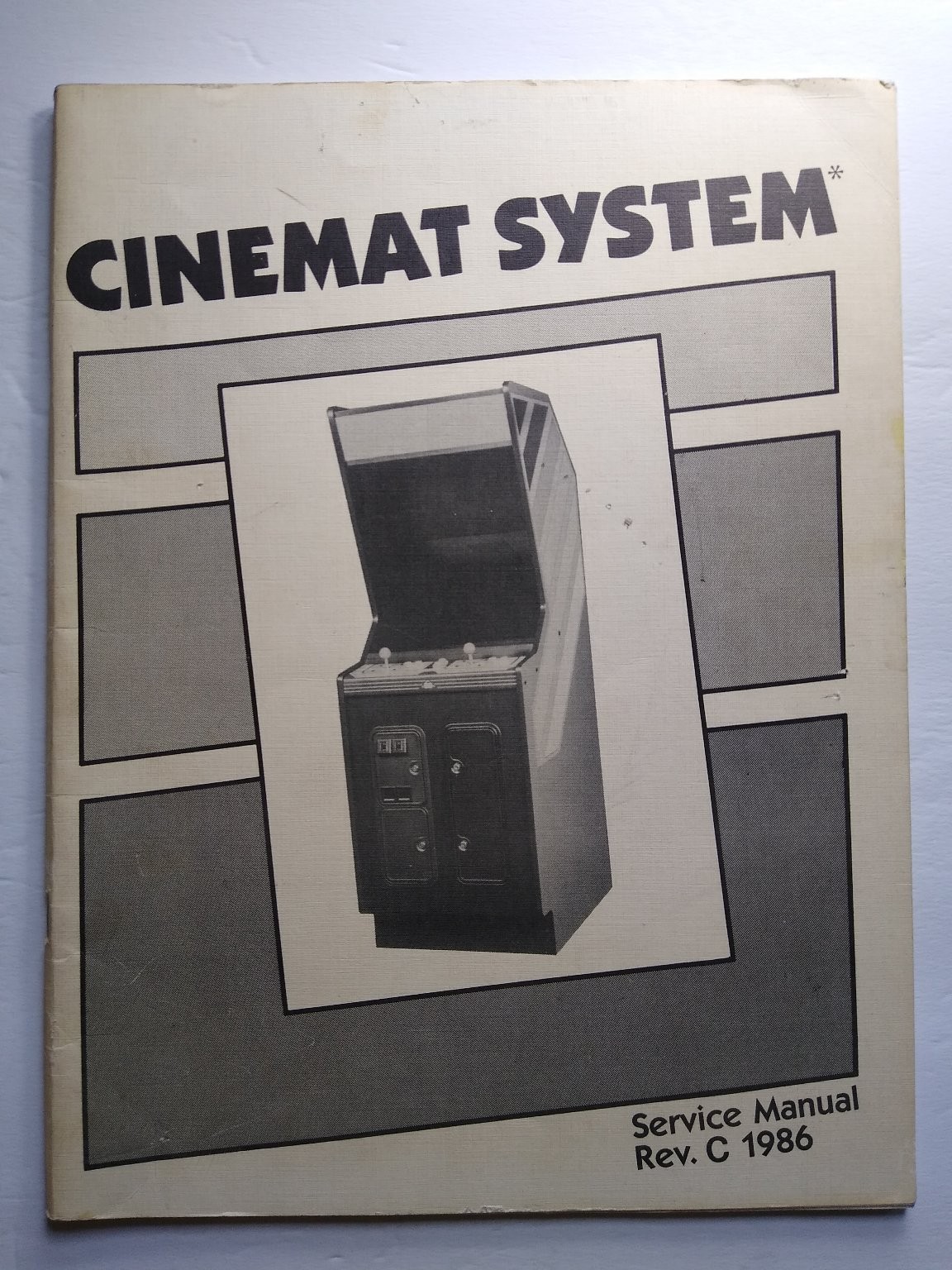 Cinematronics Cinemat System Service Manual Rev C 1986 Arcade Gaming Parts