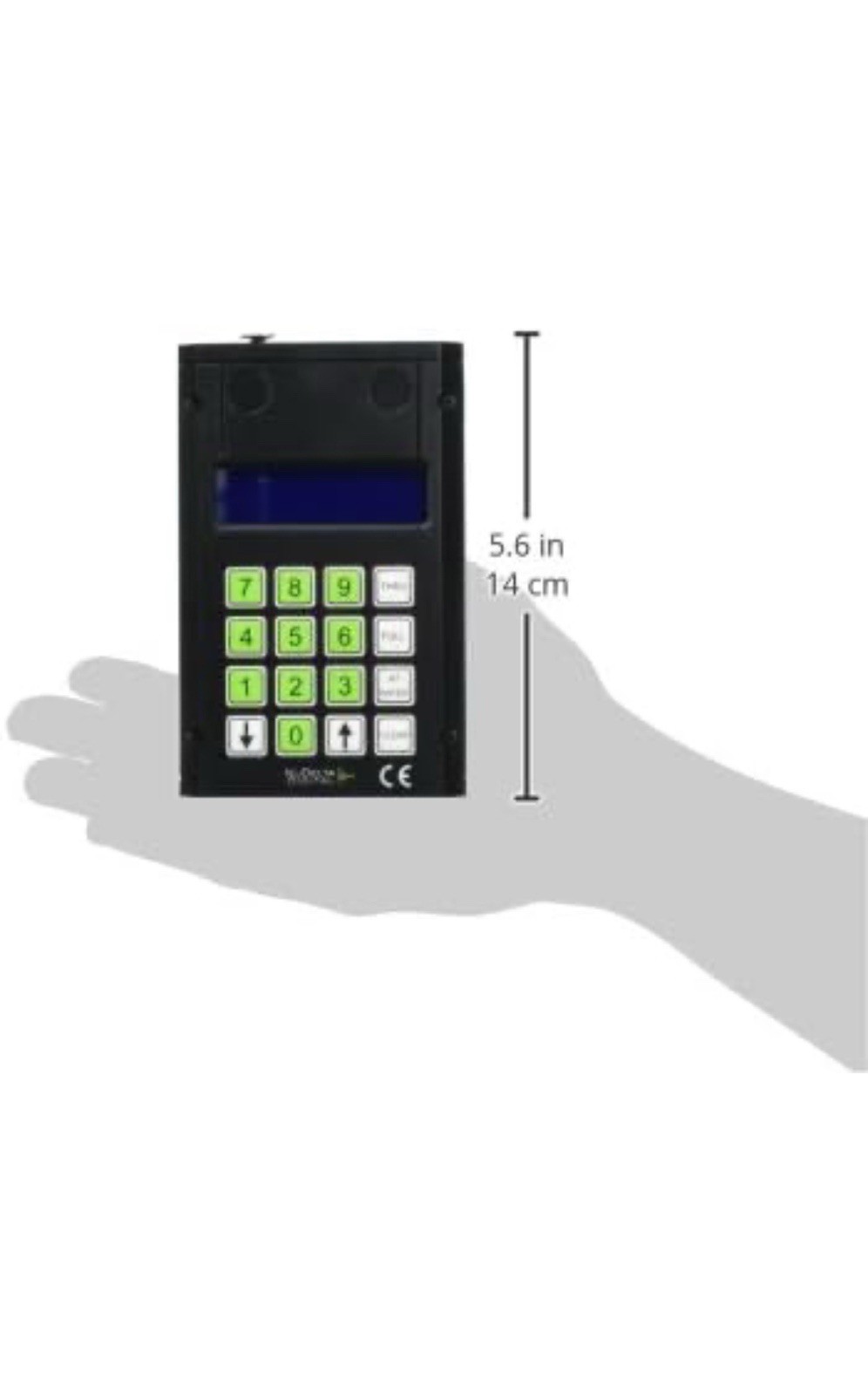 Keypad with numbers to enter address and level easily. Controls any DMX-512