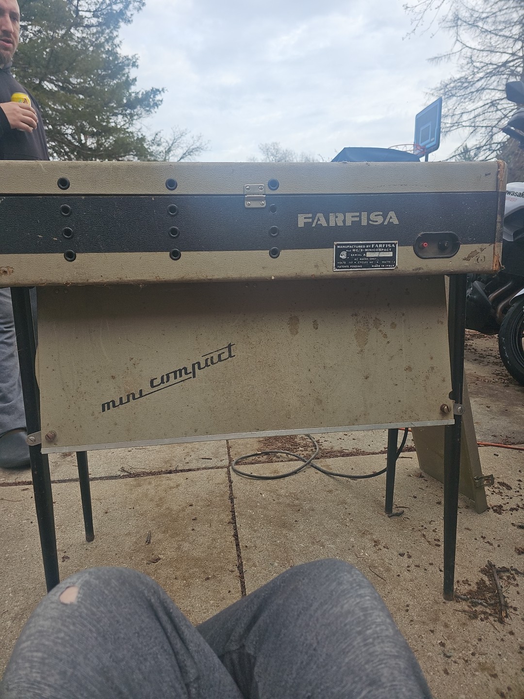 FARFISA Combo Compact Deluxe Vintage 61-Key Organ Mc/3 Mini Compact.. Powers On