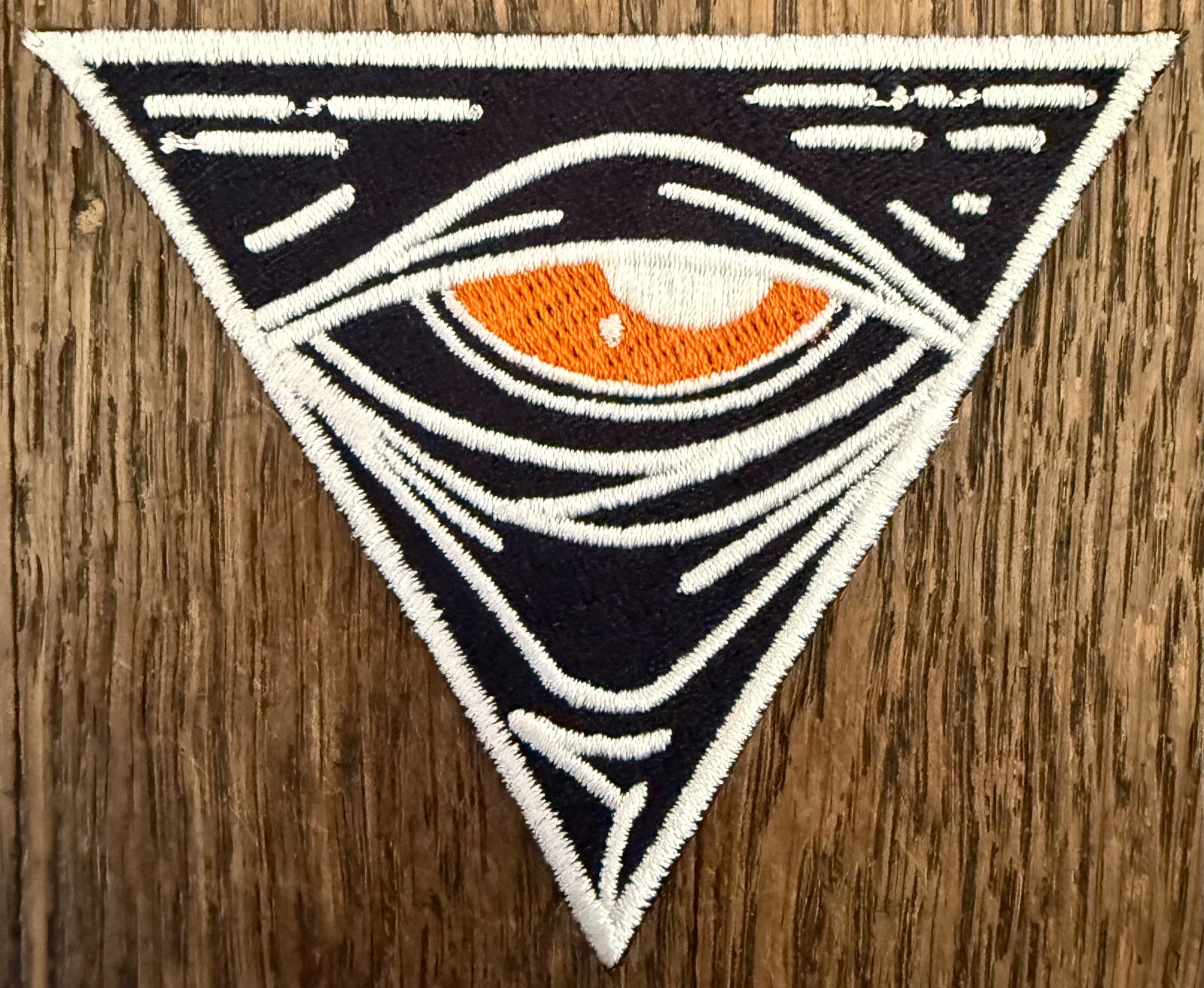 White Phosphor "As Above So Below" Black & Orange Stitched Patch Echelon